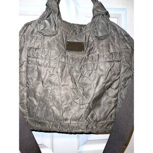MARC BY MARC JACOBS Workwear Tote Quilted Gray Nylon Pretty Eliza Diaper Bag